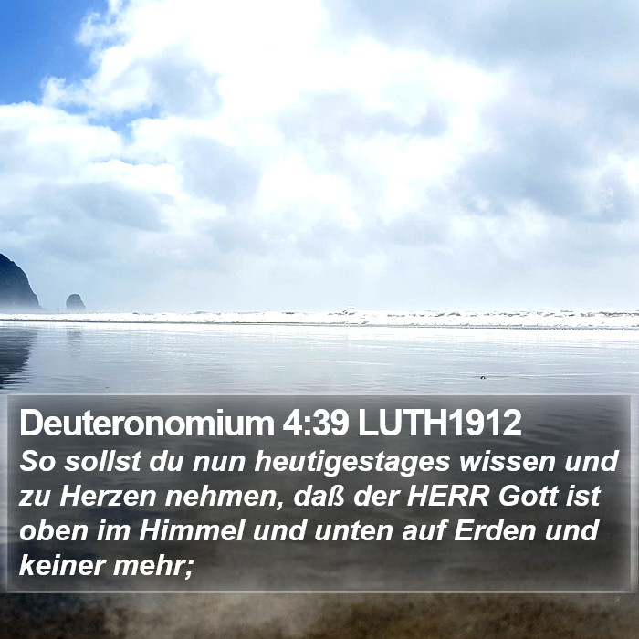 Deuteronomium 4:39 LUTH1912 Bible Study