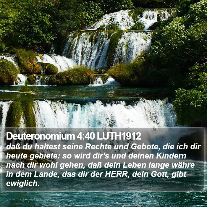 Deuteronomium 4:40 LUTH1912 Bible Study