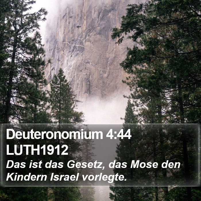 Deuteronomium 4:44 LUTH1912 Bible Study