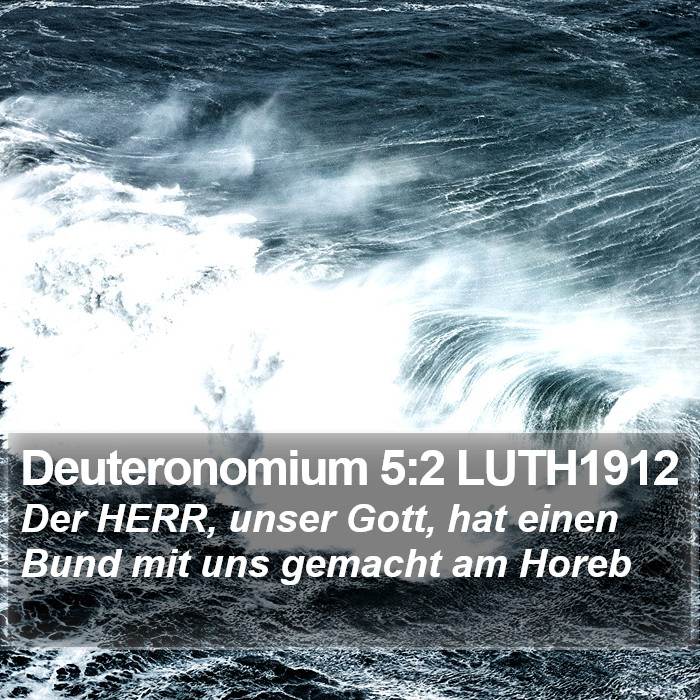 Deuteronomium 5:2 LUTH1912 Bible Study