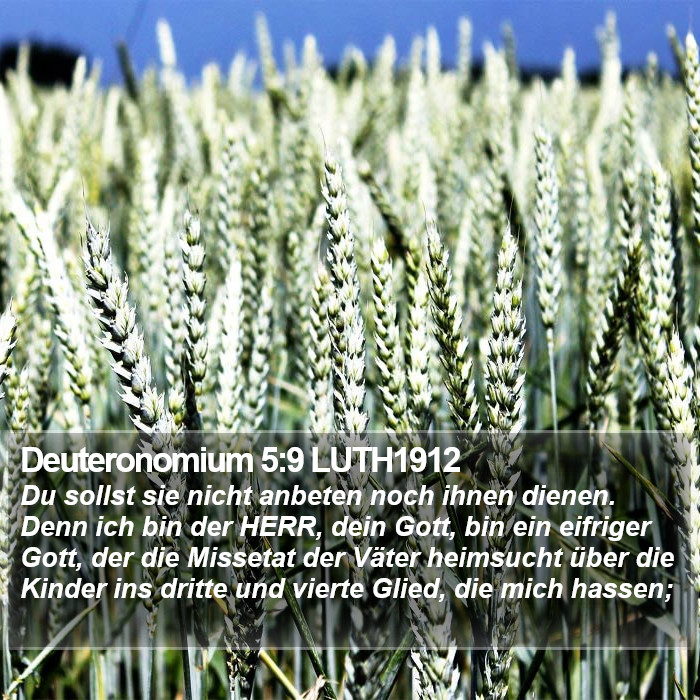 Deuteronomium 5:9 LUTH1912 Bible Study