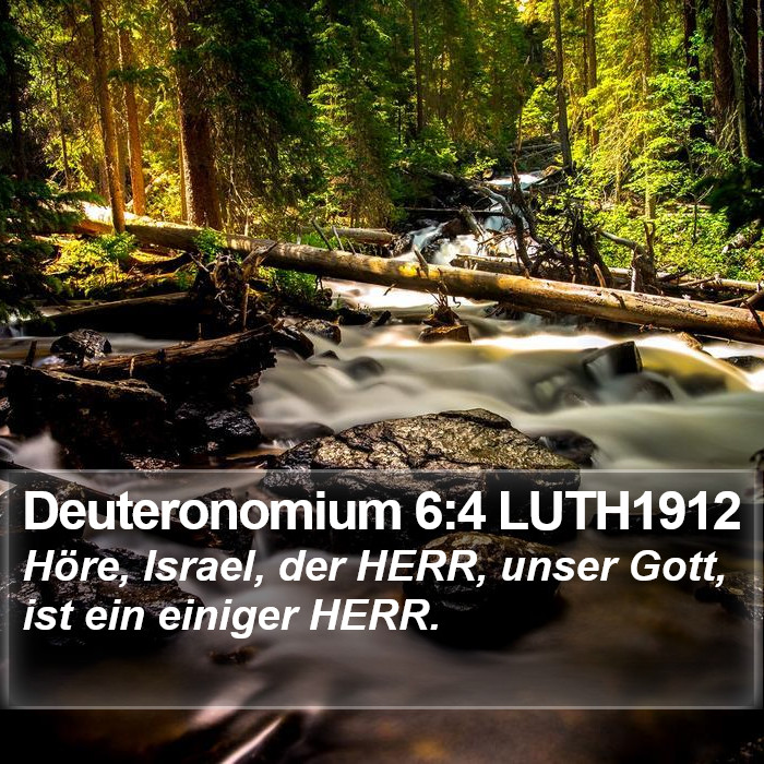 Deuteronomium 6:4 LUTH1912 Bible Study