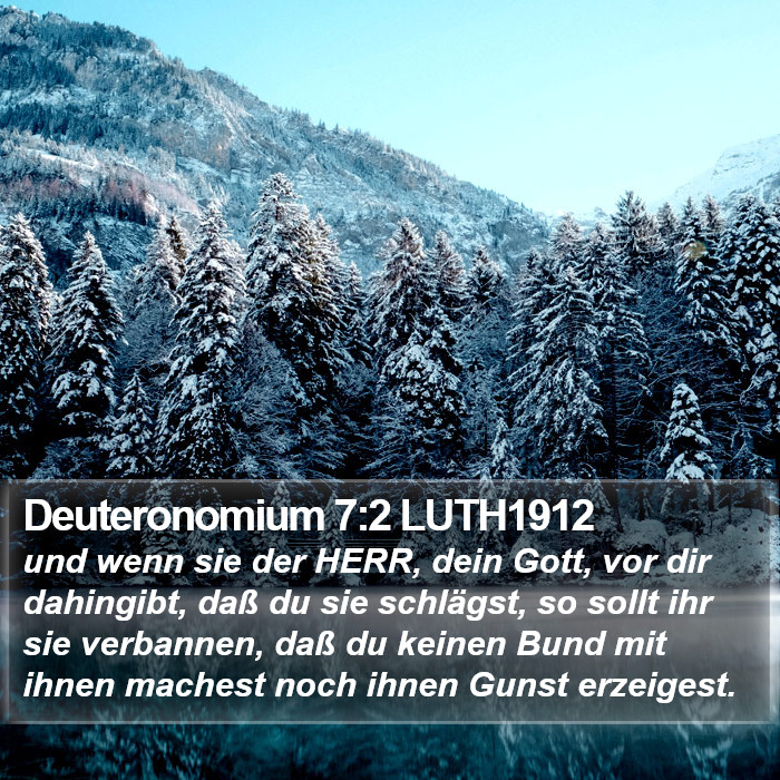 Deuteronomium 7:2 LUTH1912 Bible Study