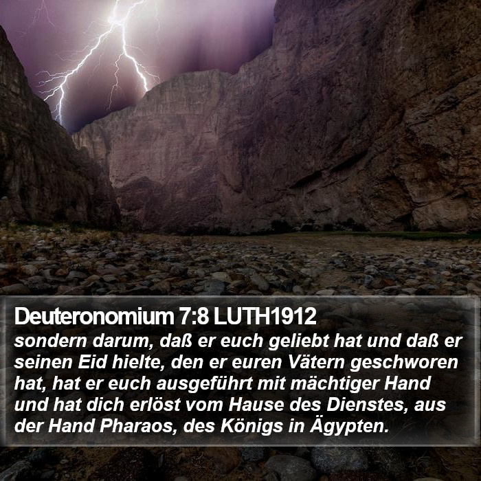 Deuteronomium 7:8 LUTH1912 Bible Study