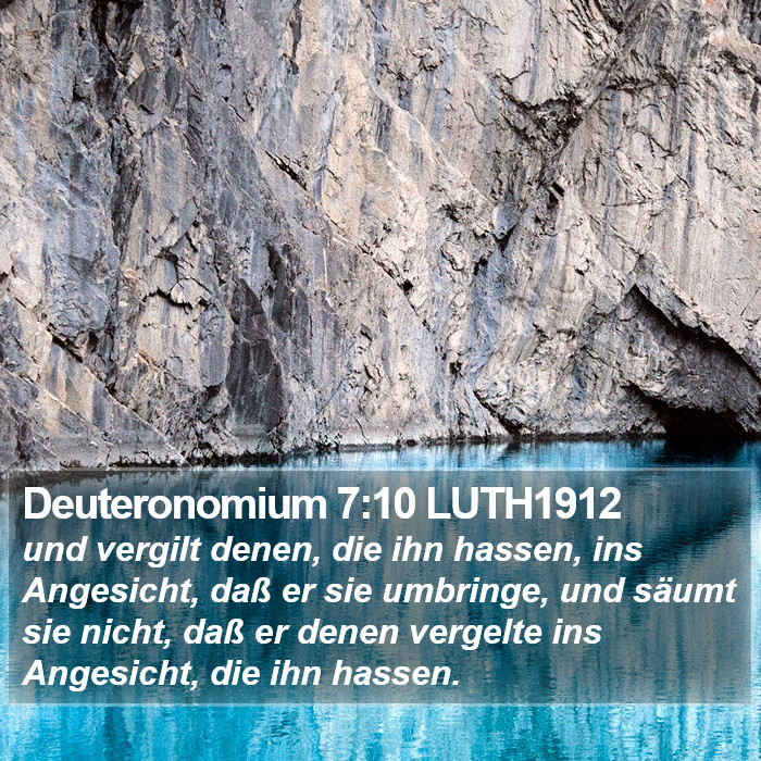 Deuteronomium 7:10 LUTH1912 Bible Study
