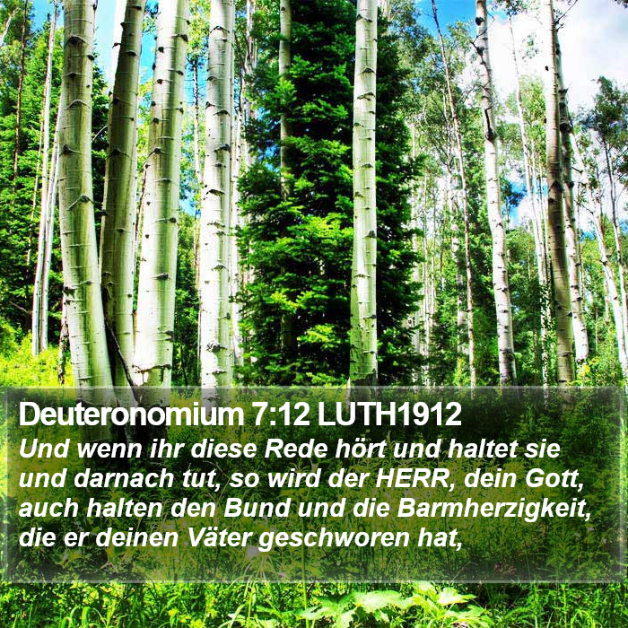 Deuteronomium 7:12 LUTH1912 Bible Study
