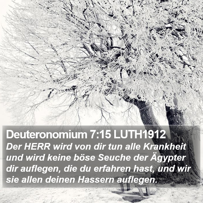 Deuteronomium 7:15 LUTH1912 Bible Study