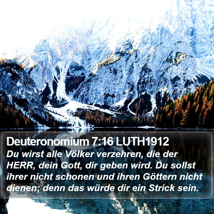 Deuteronomium 7:16 LUTH1912 Bible Study