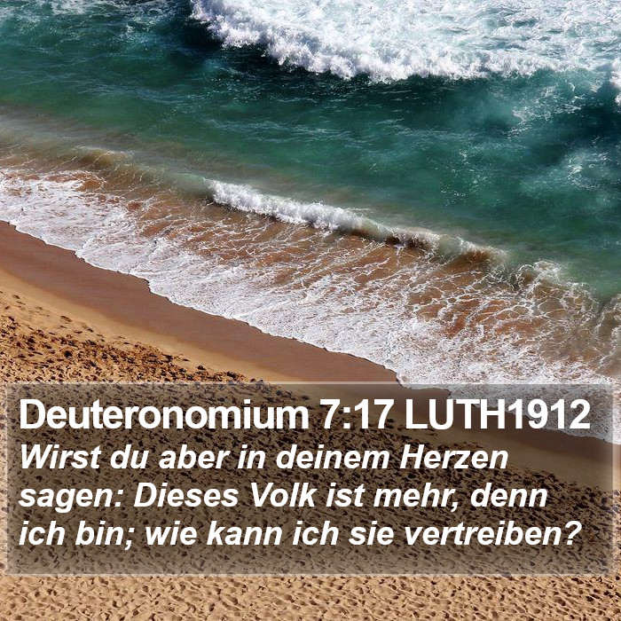 Deuteronomium 7:17 LUTH1912 Bible Study