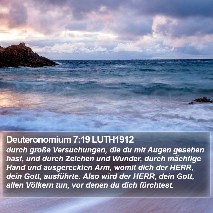 Deuteronomium 7:19 LUTH1912 Bible Study