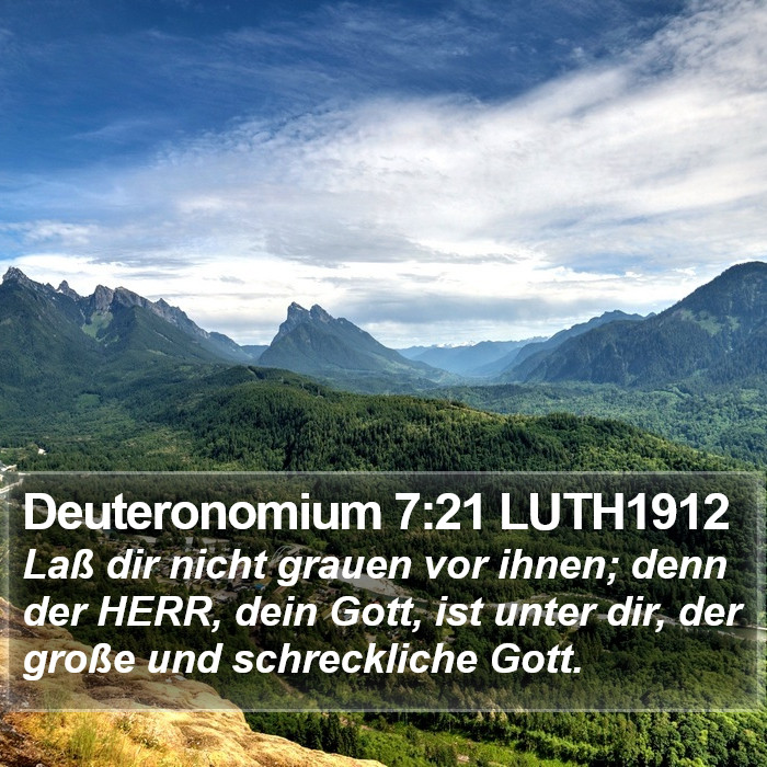 Deuteronomium 7:21 LUTH1912 Bible Study