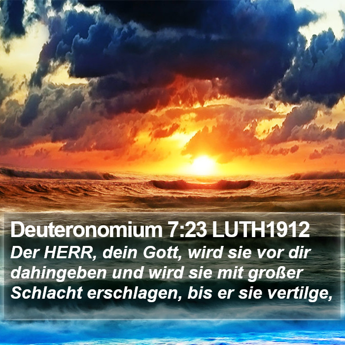 Deuteronomium 7:23 LUTH1912 Bible Study