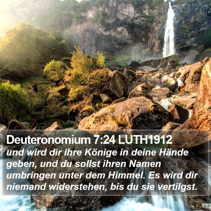 Deuteronomium 7:24 LUTH1912 Bible Study