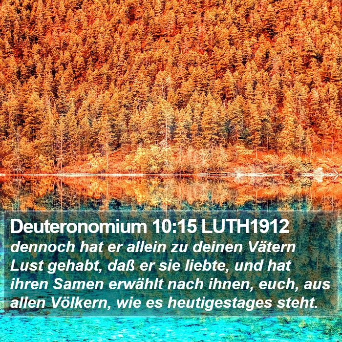 Deuteronomium 10:15 LUTH1912 Bible Study