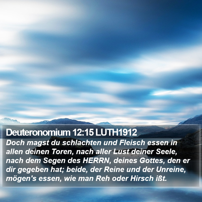 Deuteronomium 12:15 LUTH1912 Bible Study