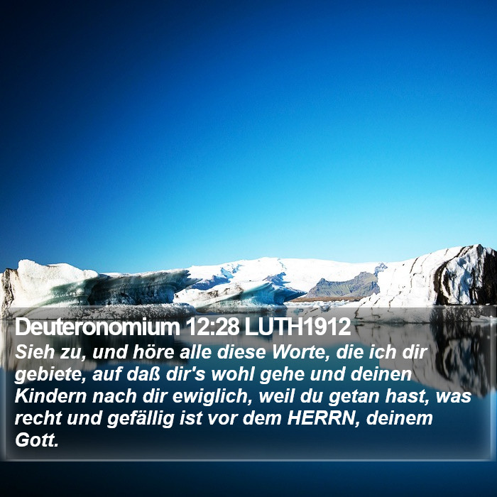 Deuteronomium 12:28 LUTH1912 Bible Study