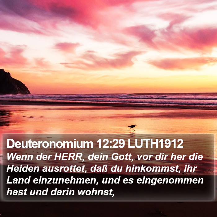 Deuteronomium 12:29 LUTH1912 Bible Study
