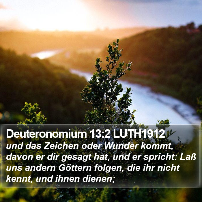 Deuteronomium 13:2 LUTH1912 Bible Study