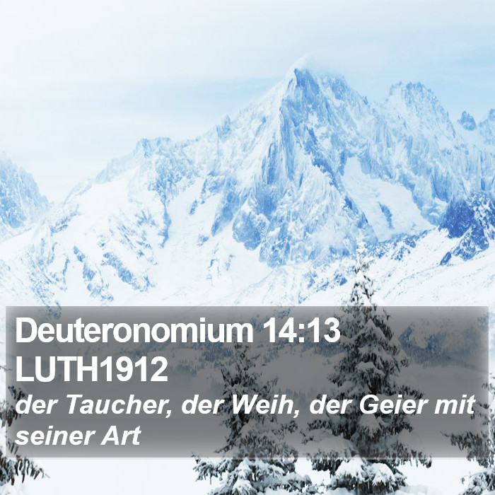Deuteronomium 14:13 LUTH1912 Bible Study