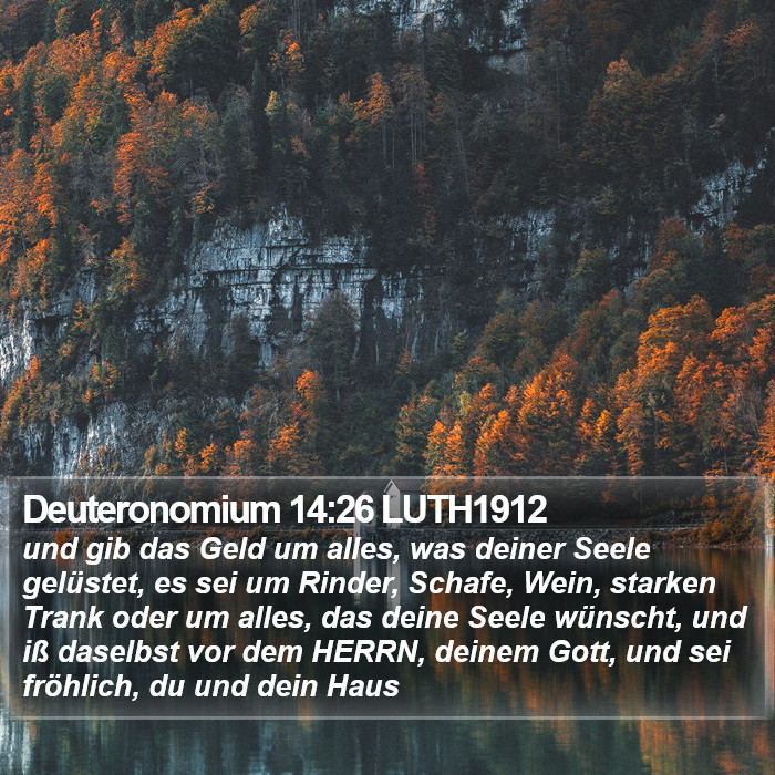 Deuteronomium 14:26 LUTH1912 Bible Study