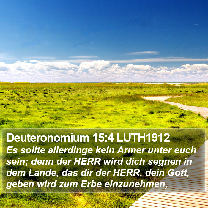 Deuteronomium 15:4 LUTH1912 Bible Study