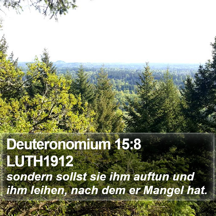 Deuteronomium 15:8 LUTH1912 Bible Study