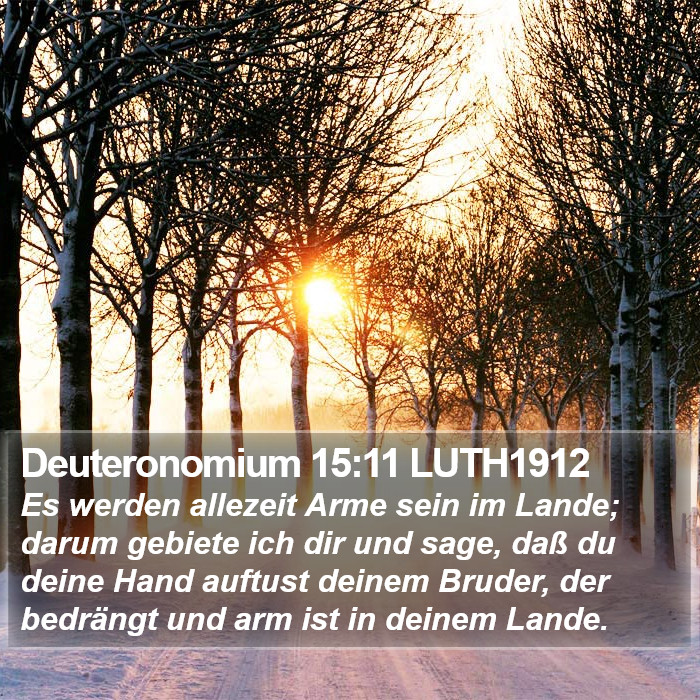 Deuteronomium 15:11 LUTH1912 Bible Study