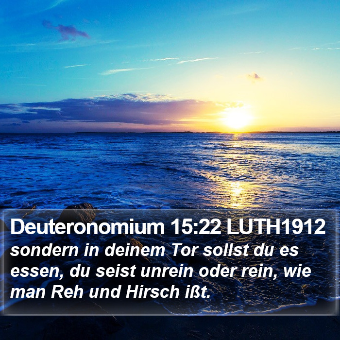 Deuteronomium 15:22 LUTH1912 Bible Study