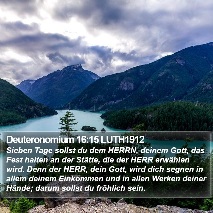 Deuteronomium 16:15 LUTH1912 Bible Study