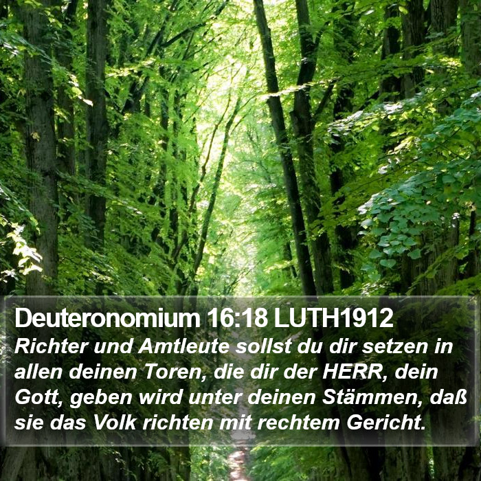 Deuteronomium 16:18 LUTH1912 Bible Study