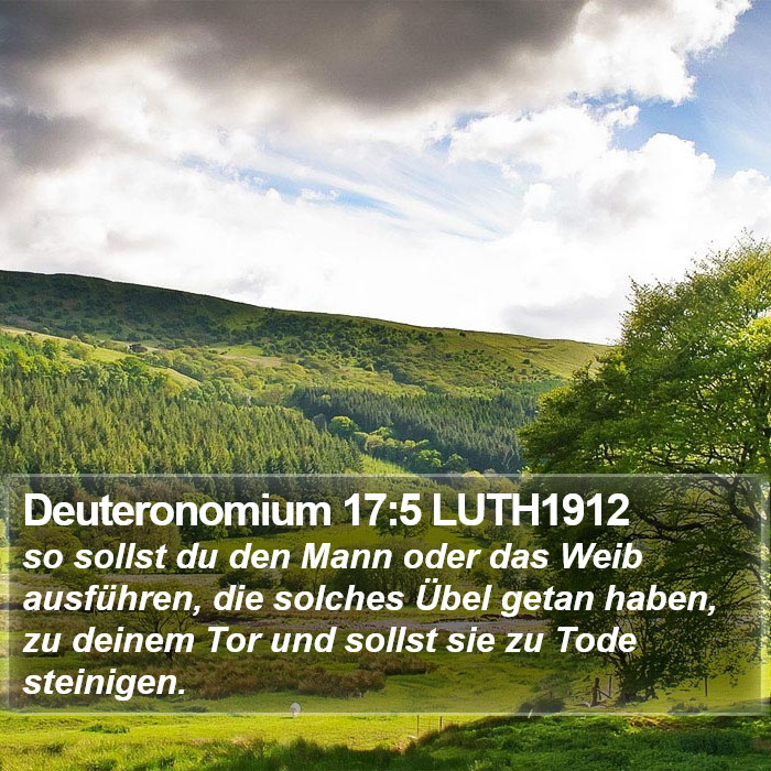 Deuteronomium 17:5 LUTH1912 Bible Study