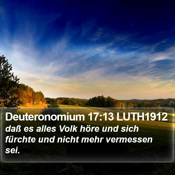 Deuteronomium 17:13 LUTH1912 Bible Study