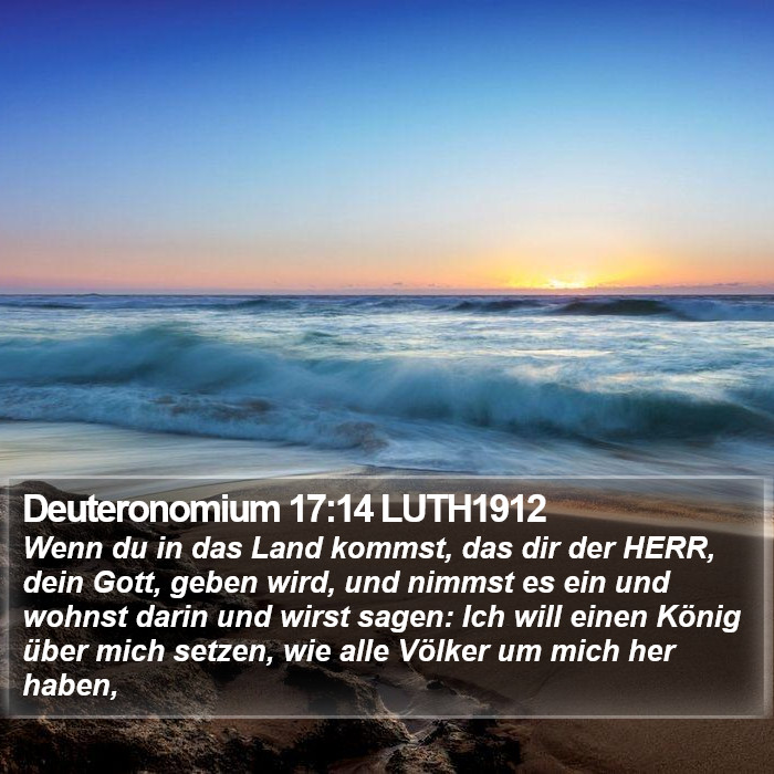 Deuteronomium 17:14 LUTH1912 Bible Study