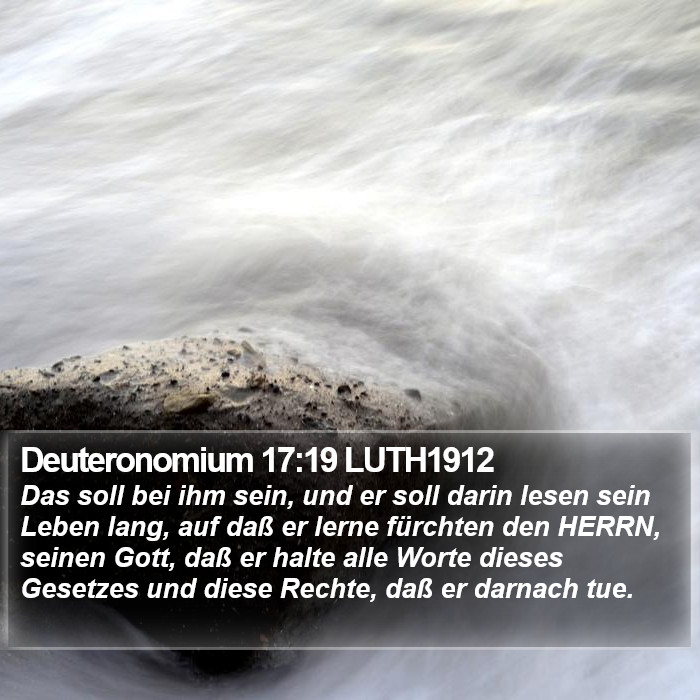 Deuteronomium 17:19 LUTH1912 Bible Study