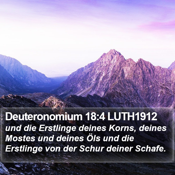 Deuteronomium 18:4 LUTH1912 Bible Study