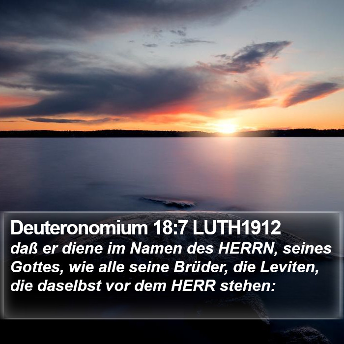 Deuteronomium 18:7 LUTH1912 Bible Study