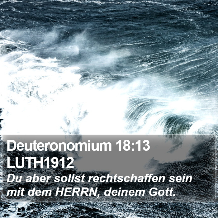 Deuteronomium 18:13 LUTH1912 Bible Study