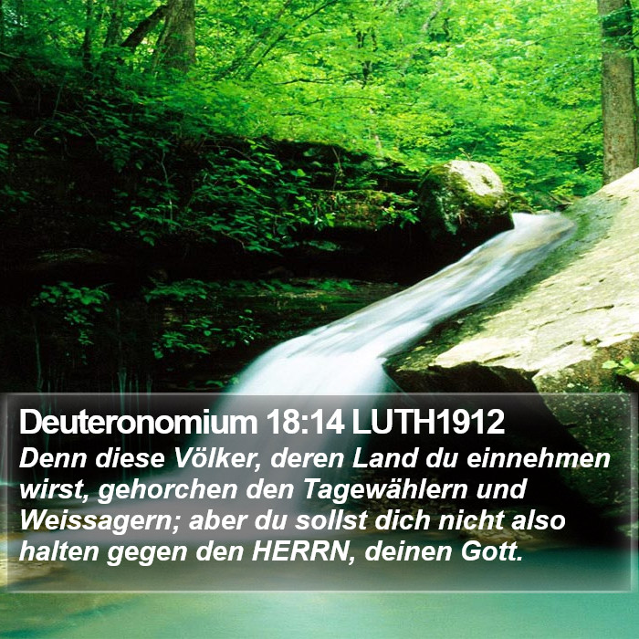 Deuteronomium 18:14 LUTH1912 Bible Study