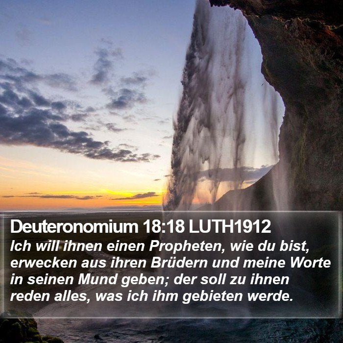 Deuteronomium 18:18 LUTH1912 Bible Study
