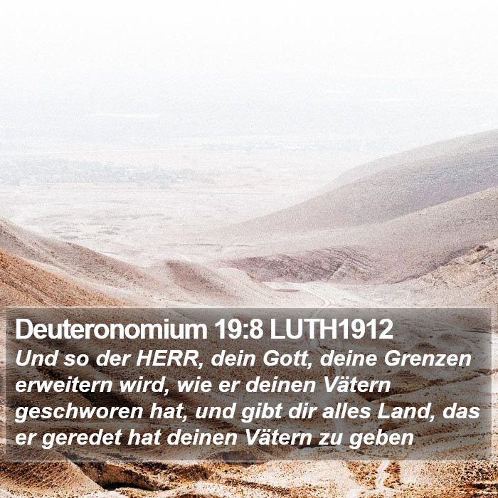 Deuteronomium 19:8 LUTH1912 Bible Study