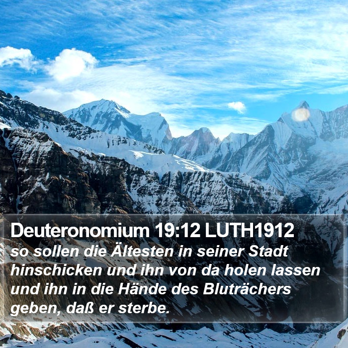 Deuteronomium 19:12 LUTH1912 Bible Study