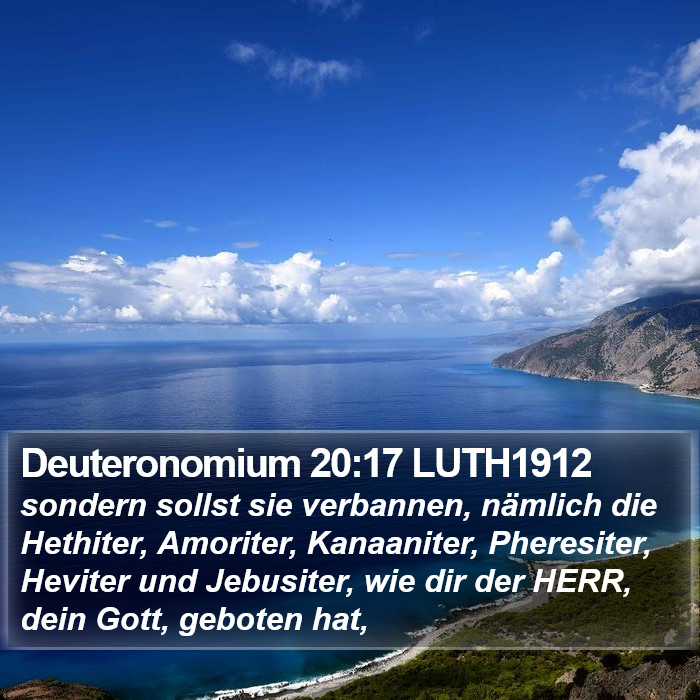 Deuteronomium 20:17 LUTH1912 Bible Study