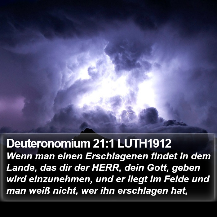 Deuteronomium 21:1 LUTH1912 Bible Study