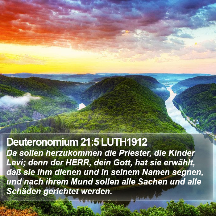 Deuteronomium 21:5 LUTH1912 Bible Study