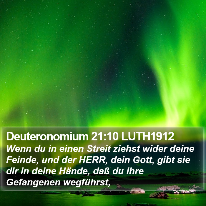 Deuteronomium 21:10 LUTH1912 Bible Study