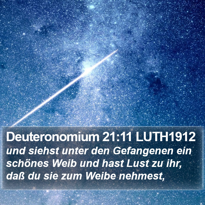 Deuteronomium 21:11 LUTH1912 Bible Study