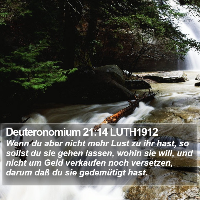 Deuteronomium 21:14 LUTH1912 Bible Study