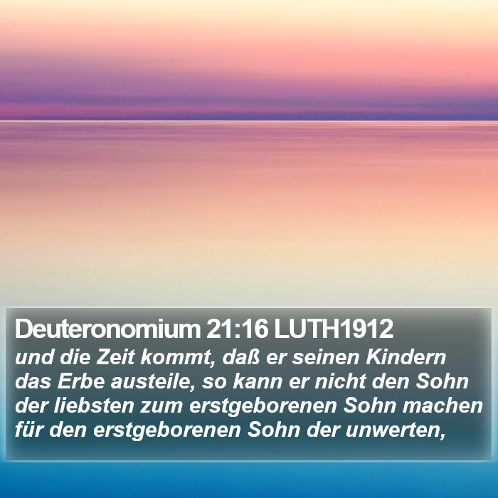 Deuteronomium 21:16 LUTH1912 Bible Study