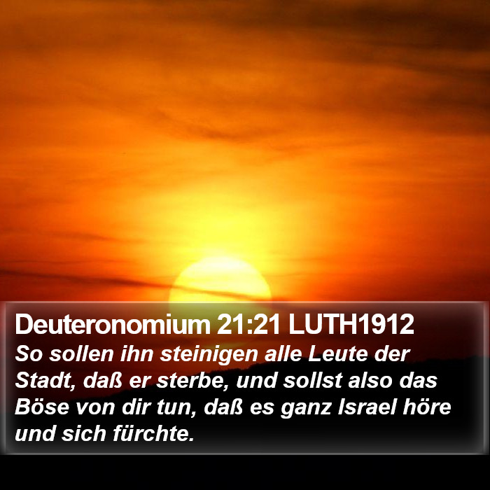 Deuteronomium 21:21 LUTH1912 Bible Study