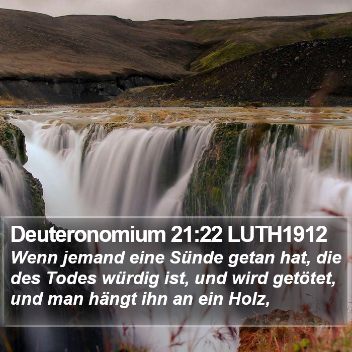 Deuteronomium 21:22 LUTH1912 Bible Study